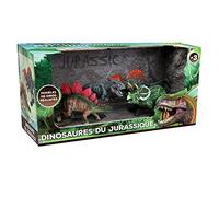 zanimo & CO - 4 Dinosaures - 039614 - Vert - Plastique - À Collectionner - Jouet Enfant - Réaliste - Miniature - Assortiement Animaux - À Partir de 3 Ans