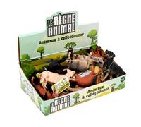 ZANIMO & CO - Pack de 12 Figurines d'animal De la Ferme - 030335PA - Multicolore - Plastique - À Collectionner - Jouet Enfant - Réaliste - Miniature - Assortiement Animaux - À Partir de 3 Ans