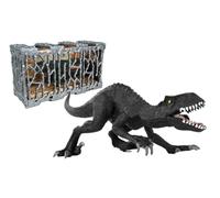 zanimo & CO - T-Rex avec Une Cage - 033068 - Noir - Plastique - Dinosaure - Jouet Enfant - Réaliste - Miniature - Assortiement Animaux - À Partir de 3 Ans