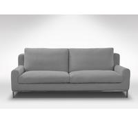 Zanisofa Canapé 2 places en tissu gris clair - 184 x 100 x 93 cm - MIM2TA-LG