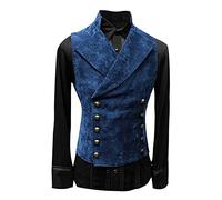 Zanisouta Costume d'Halloween pour homme - Manteau steampunk - Hussar Napoléon - Gilet - Drumers militaires - Parade de la Renaissance - Veste médiévale - Uniforme victorien - Uniforme gothique