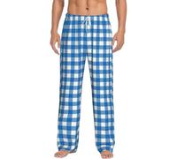 Zanisouta Pyjama long à carreaux pour homme - Pantalon de pyjama droit - Pantalon de loisirs douillet - En flanelle - Pantalon de pyjama en peluche - Pantalon de pyjama chaud - Polaire douce