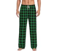 Zanisouta Pyjama long à carreaux pour homme - Pantalon de pyjama droit - Pantalon de loisirs douillet - En flanelle - Pantalon de pyjama en peluche - Pantalon de pyjama chaud - Polaire douce
