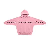 Zanisouta Sweat à capuche surdimensionné pour femme - Sweatshirt de Saint-Valentin - Lettres imprimées - Pull Y2k Streetwear avec poche - Automne - Hiver - Manches longues - Pour couple - Unisexe, O