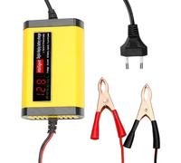 Zankie Chargeur de Batterie 12 Volts | Chargeur de Batterie de Voiture Intelligent 2A, Chargeur Automobile 12V,Chargeur d'entretien de Batterie et désulfateur de Batterie avec Compensation de