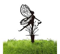 Zankie Enjeux de Paysage en métal | Art du Jardin Dansant des Elfes féeriques | Artisanat en métal d'ange, Ornements de fée de Jardin, Ornements de pelouse en métal pour Chambre, Cour, décoration de