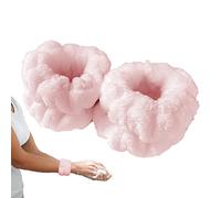 Zankie Lavage du Visage - 2 Bandes Lavage des Poignets en Microfibre Serviettes Poignet Absorbantes Douces pour Le Lavage du Visage | Spa Poignet Serviette Toilette