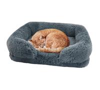 Zankie lit pour Chien - Chenil pour Chien Confortable | canapé-lit orthopédique pour Animaux de Compagnie, avec Support élevé, en Coton œuf, avec Housse Amovible Lavable et Fond