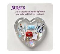 Zankie Pochette Câlin Infirmière | Souvenir en Acrylique 2D Motivant | Cartes Cadeaux Inspirantes - pour Étudiants en Soins Infirmiers, Personnel Hospitalier, Aidants, Anniversaire, Noël et Occasions