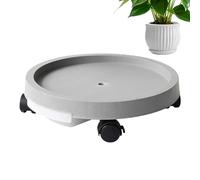 Zankie Support à Plan-tes avec Roues verrouillables 35/40 cm - Palette à Plan-tes avec récipient d'eau Déplaceur de Pot de Fleur Rotatif à 360° pour Jardin, Patio, Cour, terrasse, Cuisine