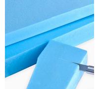 Zanotva Feuille de Mousse à mémoire de Forme Bleue, for Fournitures de Rembourrage en Mousse Artisanale, réparation de Mousse de polyuréthane Haute densité(3" Thick - 47"x16")