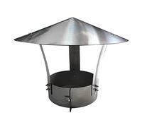 Zanotva Stainless Steel Chimney Cowl,Chimney Flue Top Rain Cap,Vent Cowl Top All Purpose Chimney Cowl,Diameter of The Nozzle (8-30Cm) Customizable,d11cm/4.33in