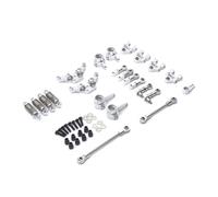 Zanthicia 1/28 voitures télécommandées métal bras oscillants Modification arrière amortisseur Servo bras lien tige ensemble fournitures, Argent