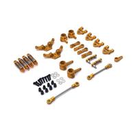 Zanthicia 1/28 voitures télécommandées métal bras oscillants Modification arrière amortisseur Servo bras lien tige ensemble fournitures, Or