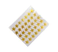 Zanthicia 10 Feuilles Autocollant de récompense étoile à Cinq Branches Amovible mère éloge étiquette Maternelle Multicolore récompense décalcomanies étudiants, Or
