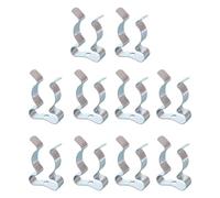 Zanthicia 10 pièces/ensemble pinces à ressort Type ouvert cintres à outils en acier pour l'organisation du Garage en acier inoxydable 10 pièces pinces ressort éponge