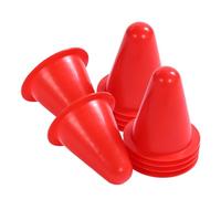 Zanthicia 10 pièces/Lots marqueur de Patin en Plastique Universel avec cônes d'entraînement de Football à Bord Lisse barrière marquage pour Les Jeux d'intérieur Patinage, Bleu