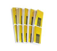 Zanthicia 100 pièces ongles forme ensemble manucure autocollants léger ongles porte-papier Kit Nail Art Extension Guide Gel conseils