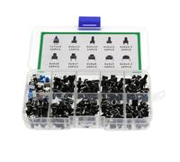 Zanthicia 180 Pièces Interrupteur à Bouton-Poussoir Tact Pour Micro Interrupteurs Miniatures Momentanés Montés sur Circuit Imprimé pour Appareils Extérieurs Intérieurs