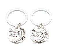 Zanthicia 2 pack/lot ensemble de collier de lune pour mère et fille cadeau pour les femmes collier arrière amour à la lune pendentif à la mode