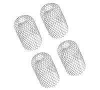 Zanthicia 4 pièces de Contre Les Feuilles sans Effort - Couvercle de Filtre vidange Taille réglable avec métal gouttière en Aluminium Durable, Hauteur 10cm et diamètre