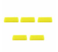 Zanthicia 5 pièces brosse ponce avec trous Exfoliation épurateur brosses de meulage soins des pieds beauté fichier outils pédicure outil accessoires, Jaune