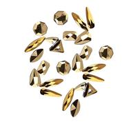 Zanthicia 50 pièces cristal de verre de forme spécifique ensemble excellent brillant Nail Art strass accessoires manucure téléphone portable, Or