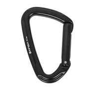 Zanthicia Accessoires de pêche, de Voyage et randonnée en extérieur : Mousqueton en Aluminium, Porte-clés à Ressort, équipement Durable et léger, Mousqueton pour l'escalade, Noir, 9.9 x 6.2 cm