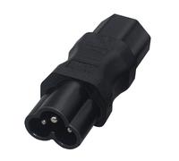Zanthicia Adaptateur avec prise coudée IEC320 C6 vers C13 pour une alimentation facile et une transmission stable. Tension nominale : 2,5 A/10 A. Fiche mâle C6 vers prise
