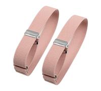 Zanthicia Attaches-manches élastiques élégantes et ajustables pour chemises, compatibles avec toutes les tenues, pour hommes, femmes et serveurs. Ces attaches-manches, Rose, 2x32cm