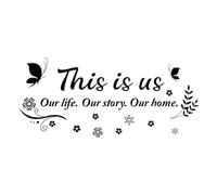 Zanthicia Autocollant mural proverbes anglais affiche créative papier peint autocollants décoration de la maison canapé TV couloir chambre chambre, mille trois cent soixante-quatre