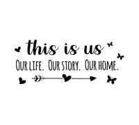 Zanthicia Autocollant mural proverbes anglais affiche créative papier peint autocollants décoration de la maison canapé TV couloir chambre chambre, mille trois cent cinquante-neuf