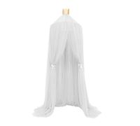 Zanthicia Auvent de lit Respirant pour Nuit Romantique et paisible, moustiquaire en Polyester, Tente de lit, Efficace Pliable, Couche Blanche 7, Trois Cents
