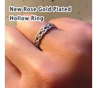 Zanthicia Bague classique empilable Durable en argent Sterling 925, bracelet de mariage classique empilable, anneaux simples en alliage, nouvelle bague pour femmes, N°2, 6