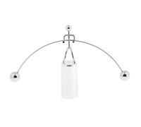 Zanthicia Balançoire d'haltérophile, instrument d'équilibre dynamique, jouet artistique, facile à regarder, décoration de bureau pour enfants, figurine en acier inoxydable