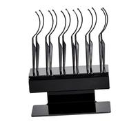 Zanthicia Bâtons d'extension de cils avec présentoir, outil complet d'application de cils, bâton d'affichage de, Options de vitrine, outil applicateur de bâton de, noir, 12.3 x 8 x 12.9 cm