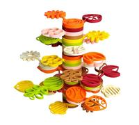 Zanthicia Blocs de construction en bois Jouets 1 an Entraînement sensoriel ABS Défi Blocs pour S Main Oeil Olds, Ensemble de 35 pièces