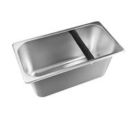 Zanthicia Boîte à marc de café en acier inoxydable avec barre en caoutchouc. Grande capacité pour éviter que le marc ne se sépare. Boîte à de café propre et organisée acier inoxydable, XL