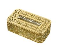 Zanthicia Boîte à mouchoirs de avec une finition brillante et élégante qui la décoration de votre salle bain et votre salon, tout en Pour assurant une longue durée vie, or, UN