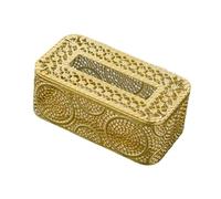 Zanthicia Boîte à mouchoirs de avec une finition brillante et élégante qui la décoration de votre salle bain et votre salon, tout en Pour assurant une longue durée vie, or, B