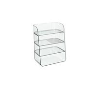 Zanthicia Boîte de rangement Multifonctionnel Amovible Robuste Multicouche Maquillage Rack Cas Affichage Grande Capacité Femmes Bureau , Clair , QY2107