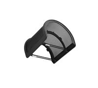 Zanthicia Bonnette anti-vent métallique pour microphone, filtre en forme de U, indispensable pour les microphones portables. Améliore l'enregistrement vocal, Noir sans coton, 3.15 x 2.95 pouces