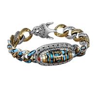 Zanthicia Bracelet Feng Shui unique, jonc, amulette, mantra à six caractères, neuf yeux, perles Dzi, bracelet pour hommes et femmes, connexion spirituelle, roue de prière tibétaine, charme nostalgique