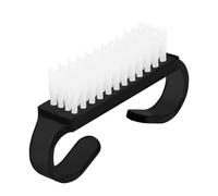 Zanthicia Brosse de nettoyage des ongles en plastique poussière manucure pédicure Multi dépoussiérage ongle gommage accessoires beauté soin outil ménage, Le noir