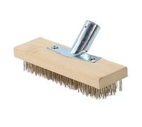 Zanthicia Brosse métallique robuste à manche en acier inoxydable : performances exceptionnelles pour tous vos besoins de nettoyage domestique. Brosse à , 20 cm avec adaptateur