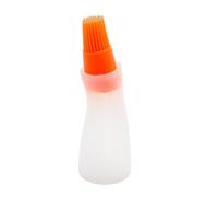 Zanthicia Brosses à badigeonner léger Portable bouteille brosse résistant à la chaleur lisse distributeur d'huile crêpe maison pâtisserie cuisson gril, B Orange
