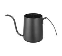 Zanthicia Cafetière à filtre en acier inoxydable avec bec verseur en col de cygne pour un versement contrôlé et une expérience café optimale, noir, 350 ml
