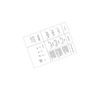 Zanthicia Carnet d'entraînement pour extensions de cils - Tableau de cartographie des cils - Papier PVC transparent professionnel pour un entraînement efficace et le perfectionnement des compétences