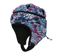 Zanthicia Casque de pour Adultes, Casque de Rugby, Football, Ajustable pour activités physiques, Football américain, Bleu coloré, 42 x 20 cm