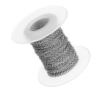 Zanthicia Chaîne à maillons croisés en acier inoxydable. Projets créatifs et innovants liés à la fabrication de bijoux. Accessoires de chaîne maillons pour bijoux DIY.